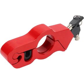 Motorcycle Handlebar Lock, Motorbike Brake Lock with Key, Throttle Security Lock for Scooters ATVs