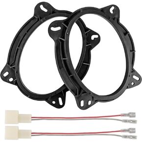 RED WOLF 6X9 Inch Front Door Speaker Adapter W/Speaker Wiring Harness for 2004 Up Toyota 4Runner Camry Highlander, Lexus CT GX LS Install Aftermarket Car Audio Mounting Spacer Ring Bracket Kit 1 Pair