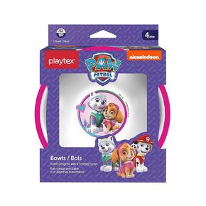Playtex Mealtime Paw Patrol Bowls for Girls, 3 Pack