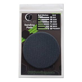 TruCut Sanding Pad | 2000 Grit | 5" Diameter | Sanding Pads Made for Bowling Balls | Bowling Ball Resurfacing Pads | Surface Management | Bowling Ball Restoration | Bowling Supplies & Accessories