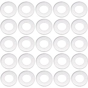 Oil Drain Plug Gaskets, 12mm 0.47" ID No.9043012027 for Toyota 4Runner 1990-1994 Aluminum Alloy Silver Tone, 25 Pcs