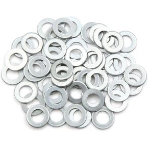 X AUTOHAUX 50pcs Engine Oil Crush Washers Drain Plug Gaskets 10mm ID. 18mm OD. for Car
