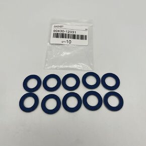 90430-12031 Aluminum Oil Drain Plug Gaskets Fits for Toyota Camry 4Runner/Lexus/Scion Crush Washer Seals(10Pcs) Replaces#9043012031 90430-12028 095-156 65394