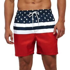 Men Swim Trunks Board Shorts with Mesh Lining Bathing Suits for Beach Swimwear Swimming