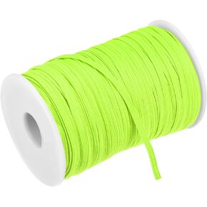 MECCANIXITY Flat Elastic Cord for Sewing 1/8 inch 3mm 109 Yards Knit Heavy Stretch Strap Cord Spool for Crafts DIY Light Pink