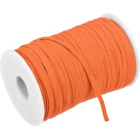 MECCANIXITY Flat Elastic Cord for Sewing 1/8 inch 3mm 109 Yards Knit Heavy Stretch Strap Cord Spool for Crafts DIY Light Pink