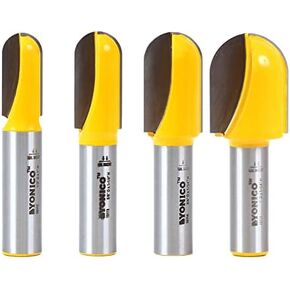 YONICO Round Nose Core Box Router Bit Set 3 Bit 1/4-Inch Shank 14360q in Kuwait