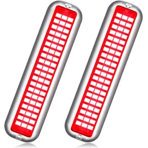مصباح القارب LED البحري BASIKER BS3 (2x2000LM 60LED)، 10-36 فولت، 316 من الفولاذ المقاوم للصدأ، IP68، الهواء أو تحت الماء، حامل سطحي مصمم لسفن الرحلات البحرية واليخوت والقوارب والمراكب الشراعية والعائمة والعارضة (أحمر) in Kuwait