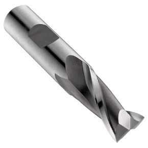 Niagara Cutter SP205 Cobalt Steel Square Nose End Mills, Inch, Weldon Shank, Uncoated (Bright) Finish, Finishing Cut, 35 Degree Helix, For Use With All Materials 1/4 in SP205-0.250-F2-S.3-Z2 1