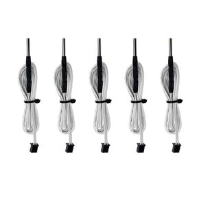 WINSINN 100K ohm NTC 3950 Thermistor Sensor Removable, Ender 3 v2 Upgrade XH2.54 Dupont 2Pin, Compatible with Ender 6 CR10 MK8 Extruder V6 Heated Bed Hotend (Pack of 5Pcs)