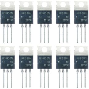 10PCS IRF630 IRF630NPBF TO-220 MOSFET Transistors IRF630N 200V 9.3A 82W in Saudi Arabia