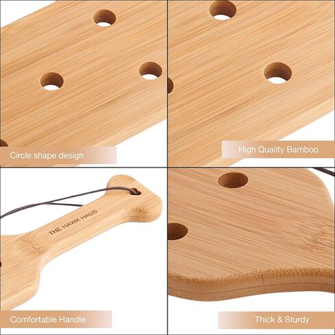 12 inch Bamboo Paddle with Airflow Holes Lightweight Greek Paddle for DIY Home Decoration Crafting Paddles for Kids Valentine’s Birthday Gift in Saudi Arabia