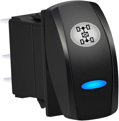 12 فولت قارب الروك التبديل أضواء سطح السفينة الأزرق Led 5Pin SPST ON Off تبديل التبديل مقاوم للماء البحرية يخت التبديل in Kuwait