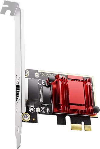 بطاقة شبكة PCIe بسرعة 2.5 جيجابت في الثانية - محول إيثرنت 2.5 جيجا/1 جيجا/100 ميجابت في الثانية، جودة الخدمة، WOL، تمهيد PXE، متوافق مع Windows/Linux/Mac in Kuwait