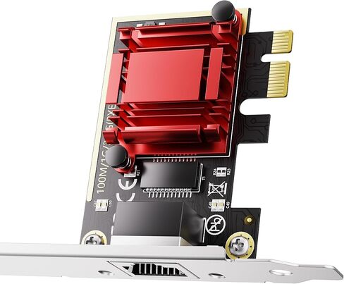 بطاقة شبكة PCIe بسرعة 2.5 جيجابت في الثانية - محول إيثرنت 2.5 جيجا/1 جيجا/100 ميجابت في الثانية، جودة الخدمة، WOL، تمهيد PXE، متوافق مع Windows/Linux/Mac in Kuwait