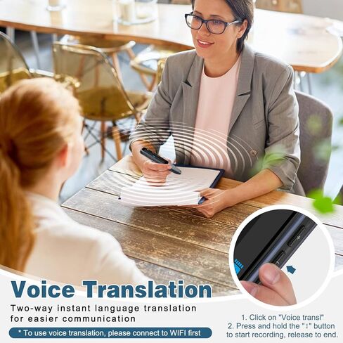 جهاز مترجم اللغة، Tendak 2-Way Instant Voice Translator 112 لغة OCR قارئ القلم الرقمي مع جهاز مترجم محمول بشاشة تعمل باللمس لمتعلمي اللغة الطلاب الذين يعانون من عسر القراءة in Kuwait