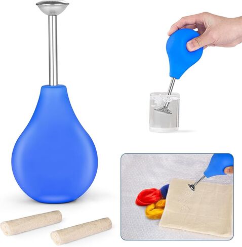 Ball Brause Sprinkler for Wet Felting, Sprinkler Ball Brauser, Wet Felting Water Sprinkler Supplies with 2Pcs Linen Water Sprinkler Spray for Felting Equipment in Kuwait