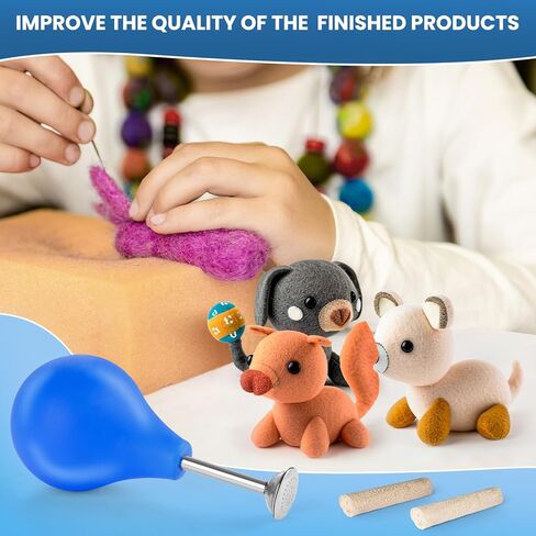 Ball Brause Sprinkler for Wet Felting, Sprinkler Ball Brauser, Wet Felting Water Sprinkler Supplies with 2Pcs Linen Water Sprinkler Spray for Felting Equipment in Kuwait