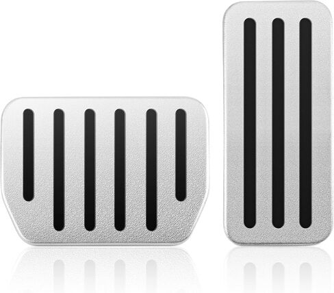 Motrobe 2016-2024 Tesla Model Y Model 3 Foot Pedal Pad Replacement Auto Aluminium Pedal Covers Accelerator Brake Foot Pedal Extenders Accessories(Set of 2) in Kuwait