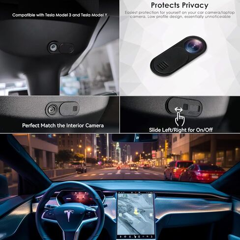 غطاء كاميرا الويب (لكاميرا المقصورة الداخلية موديل 3 YXS)، رفيع للغاية 0.03 بوصة لجهاز iPad MacBook Pro وكمبيوتر iMac وغطاء كاميرا الكمبيوتر المحمول منزلق in Kuwait