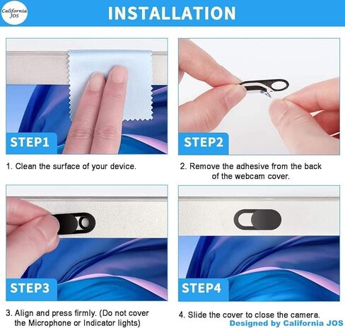 غطاء كاميرا الويب (لكاميرا المقصورة الداخلية موديل 3 YXS)، رفيع للغاية 0.03 بوصة لجهاز iPad MacBook Pro وكمبيوتر iMac وغطاء كاميرا الكمبيوتر المحمول منزلق in Kuwait