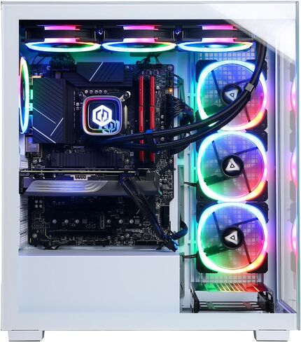 جهاز كمبيوتر CyberPowerPC Gamer Xtreme VR Liquid Cool للألعاب، Intel Core i9-14900KF 3.2 جيجا هرتز، GeForce RTX 4080 Super 16 جيجا، 64 جيجا DDR5، 4 تيرابايت PCIe Gen4 SSD، جاهز للواي فاي ونظام التشغيل Windows 11 Home (GXiVR8620A4) in Kuwait