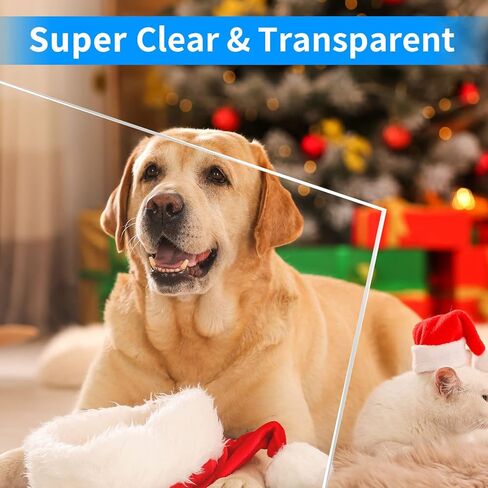 ورقة أكريليك NIUBEE مقاس 12 × 24 بوصة (قطعتان)، لوحة لوحة من البلاستيك البرسبيكس بسمك 1/8 بوصة للعلامة، وإطار الصورة، والحرف اليدوية، ومشروعات العرض التي تصنعها بنفسك in Kuwait