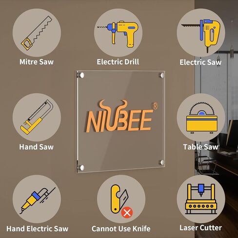 ورقة أكريليك NIUBEE مقاس 12 × 24 بوصة (قطعتان)، لوحة لوحة من البلاستيك البرسبيكس بسمك 1/8 بوصة للعلامة، وإطار الصورة، والحرف اليدوية، ومشروعات العرض التي تصنعها بنفسك in Kuwait