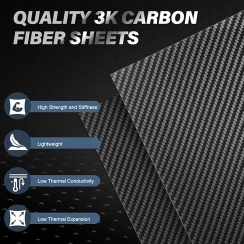 3 Pcs Carbon Fiber Sheets 2.0 x 200 x 300mm Twill Matte Laminate Plates 3K Carbon Fiber Board 2.0mm Thickness Carbon Fiber Panels in Saudi Arabia