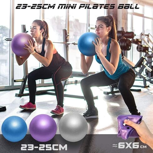 Exercise Pilates Ball Mini 9 inch Exercise Barre Ball for Yoga,Stability Exercise Training Gym Anti Burst and Slip Resistant Balls Physical Therapy Improves Balance, Core Strength Pack of 3 in Saudi Arabia