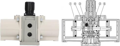 Air Compressor Booster Pump, Thickened Adjustable Stable Pressurization Gas Booster Pump SMC Type for Industrial Use in Saudi Arabia