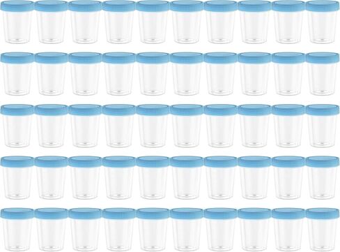 أكواب عينات البول المعقمة بأغطية - عبوة تحتوي على 50 كوبًا - حاويات بلاستيكية بأغطية سعة 118 مل، أكواب عينات البول بأغطية - أكواب عينات من البولي بروبيلين من الدرجة الطبية للاستخدام المنزلي أو السريري in Kuwait