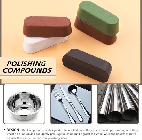 مجموعة عجلات تلميع مكونة من 13 قطعة، تتضمن 5 مركبات مصقولة و4 عجلة تلميع مع ساق 1/4 بوصة و3 عجلة تلميع ومغزل، لمجوهرات طحن المقاعد in Kuwait