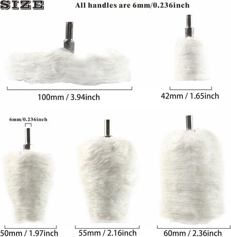 عجلة تلميع للمثقاب، مجموعة تلميع العجلات 11 قطعة للمثقاب مع أعمدة سداسية 0.25 بوصة، أداة تلميع على شكل عجلة لإطارات المصابيح الأمامية للسيارة متعددة الألومنيوم والكروم والفولاذ المقاوم للصدأ. in Kuwait