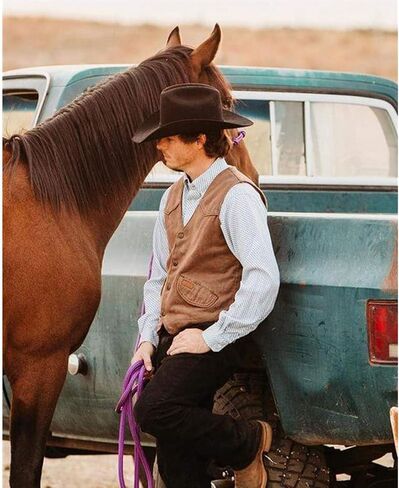 Outback Trading Men's Montana Insulated Warming Water-Resistant Canyonland Outerwear Western Vest with Multiple Pockets in Saudi Arabia