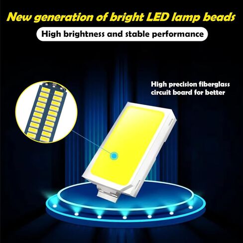 لمبة سيارة 578 LED 211-2 لمبة إكليل LED 41 مم 42 مم 1.65 بوصة 212-2 لمبة سيارة LED لخريطة السيارة ضوء القبة، 3014 رقاقة 6000 ك أبيض فائق السطوع لمبة سيارة داخلية LED (4 قطع) in Kuwait