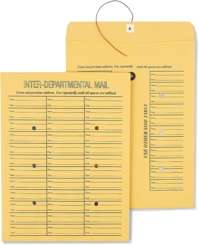 Staples 472993 Button-and-String Kraft Inter-Depart. Envelopes 10-Inch X13-Inch Brown 100/Bx in Saudi Arabia