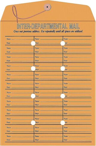 Staples 472993 Button-and-String Kraft Inter-Depart. Envelopes 10-Inch X13-Inch Brown 100/Bx in Saudi Arabia