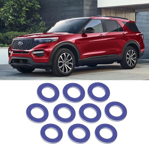 10pcs 12mm Aluminum Oil Drain Plug Gaskets Crush Washers Seals, Replacement for The Part # 90430-12031 Compatible with Lexus Toyota Scion CT200h ES350 Prius Tundra Sienna Tacoma 4Runner RAV4 in Kuwait