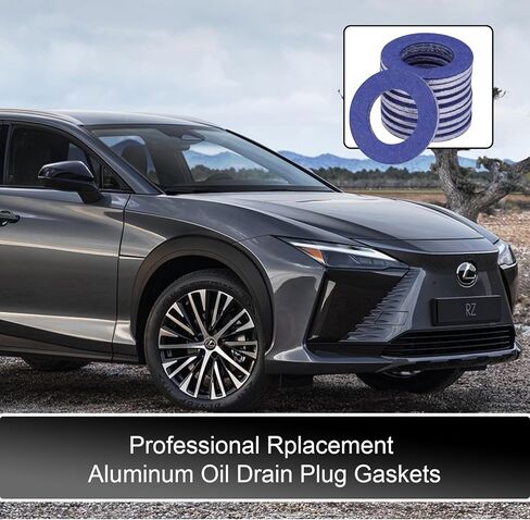 10pcs 12mm Aluminum Oil Drain Plug Gaskets Crush Washers Seals, Replacement for The Part # 90430-12031 Compatible with Lexus Toyota Scion CT200h ES350 Prius Tundra Sienna Tacoma 4Runner RAV4 in Kuwait