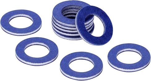 10pcs 12mm Aluminum Oil Drain Plug Gaskets Crush Washers Seals, Replacement for The Part # 90430-12031 Compatible with Lexus Toyota Scion CT200h ES350 Prius Tundra Sienna Tacoma 4Runner RAV4 in Kuwait