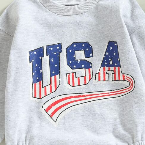 Twopumpkin 4th of July Baby Boy Girl Outfit Newborn Toddler Bubble Romper Retro Fourth Of July Onesie Clothes in Saudi Arabia