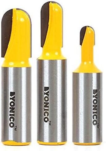 YONICO Round Nose Core Box Router Bit Set 3 Bit 1/4-Inch Shank 14360q in Saudi Arabia