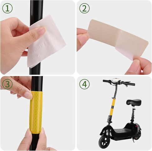 Safety Reflective Stickers Warning Reflective Tape Stickers Night Visibility Reflectors Self Adhesive Bicycle Stickers Waterproof Reflective Stickers 3 x 8 cm in Saudi Arabia