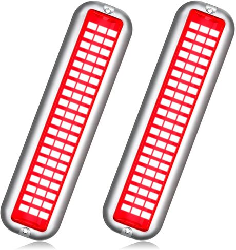 مصباح القارب LED البحري BASIKER BS3 (2x2000LM 60LED)، 10-36 فولت، 316 من الفولاذ المقاوم للصدأ، IP68، الهواء أو تحت الماء، حامل سطحي مصمم لسفن الرحلات البحرية واليخوت والقوارب والمراكب الشراعية والعائمة والعارضة (أحمر) in Kuwait