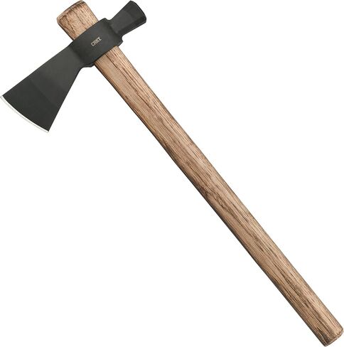 مطرقة CRKT Chogan T-Hawk: فأس للتخييم في الهواء الطلق مع مطرقة، رأس من الفولاذ الكربوني، مقبض خشبي هيكوري تينيسي 2724 in Saudi Arabia