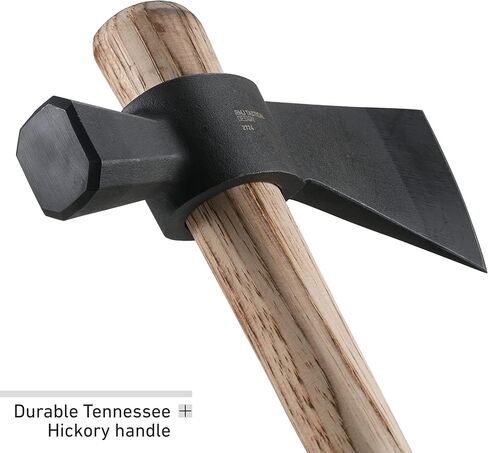 مطرقة CRKT Chogan T-Hawk: فأس للتخييم في الهواء الطلق مع مطرقة، رأس من الفولاذ الكربوني، مقبض خشبي هيكوري تينيسي 2724 in Saudi Arabia