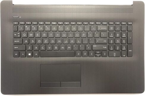Replacement for HP Pavilion17BY 17-by 17CA 17-CA 17Q-CS Laptop Upper Case Palmrest Touchpad with Keyboard Assembly Part L22750-001 6070B1308103 Grey in Saudi Arabia