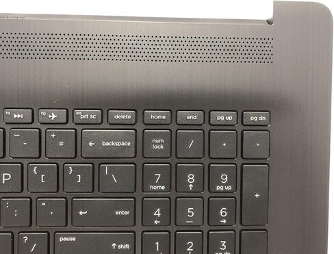 Replacement for HP Pavilion17BY 17-by 17CA 17-CA 17Q-CS Laptop Upper Case Palmrest Touchpad with Keyboard Assembly Part L22750-001 6070B1308103 Grey in Saudi Arabia