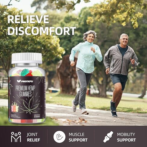 Premium Hemp Gummies - Fruity Gummy Bear with Hemp Oil High Potency for Deep and Healthy Bеdtime - Omega 3 Supplement with Hemp Oil in Kuwait